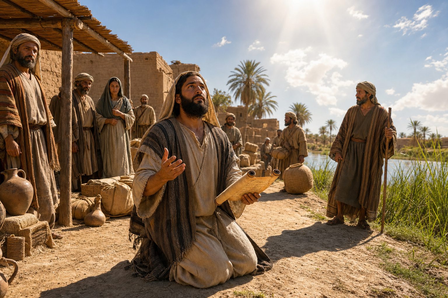 Photorealistic depiction, Life of the holy prophet Ezekiel, Orthodox calendar, 2026-08-03, saint_life Photorealistic depiction, Life of the holy prophet Ezekiel, Orthodox calendar, 2026-08-03, saint_life